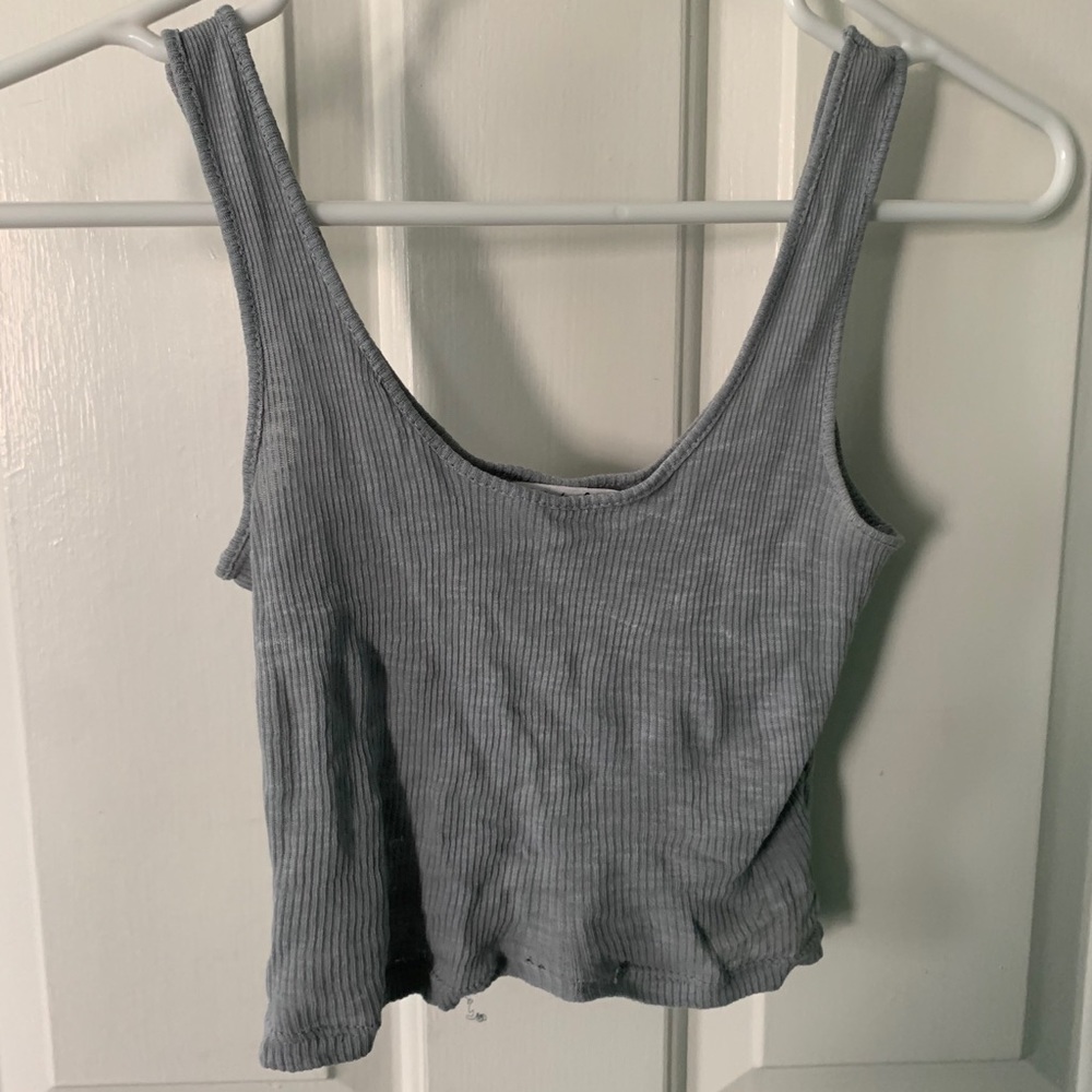 LF Gray Cropped Tank